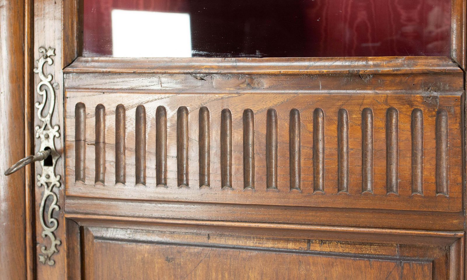 photo for sale French Louis 15 Ash Book Case Vitrine Armoire Mid 18th Century