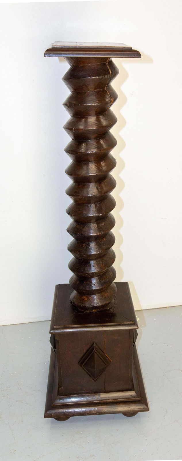 Wine Press Screw Pedestals Plant Holder, French, 19th Century photo furniture