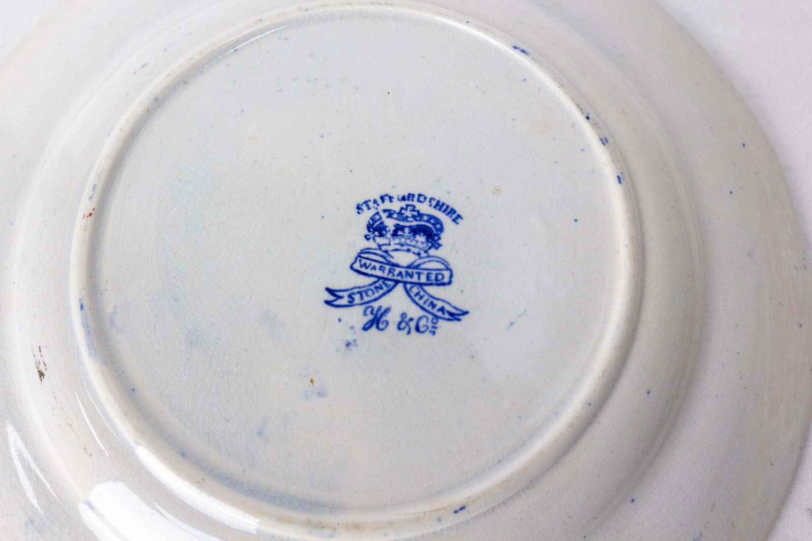 Set Of Twelve Faience Plates Chinese Style, Staffordshire, 19th Century England photo vinterior