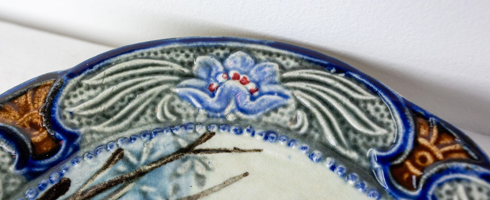 Plate With Faience Plate With Children Playing Swing Walmuel, Belgium, 19th C photo 126.0