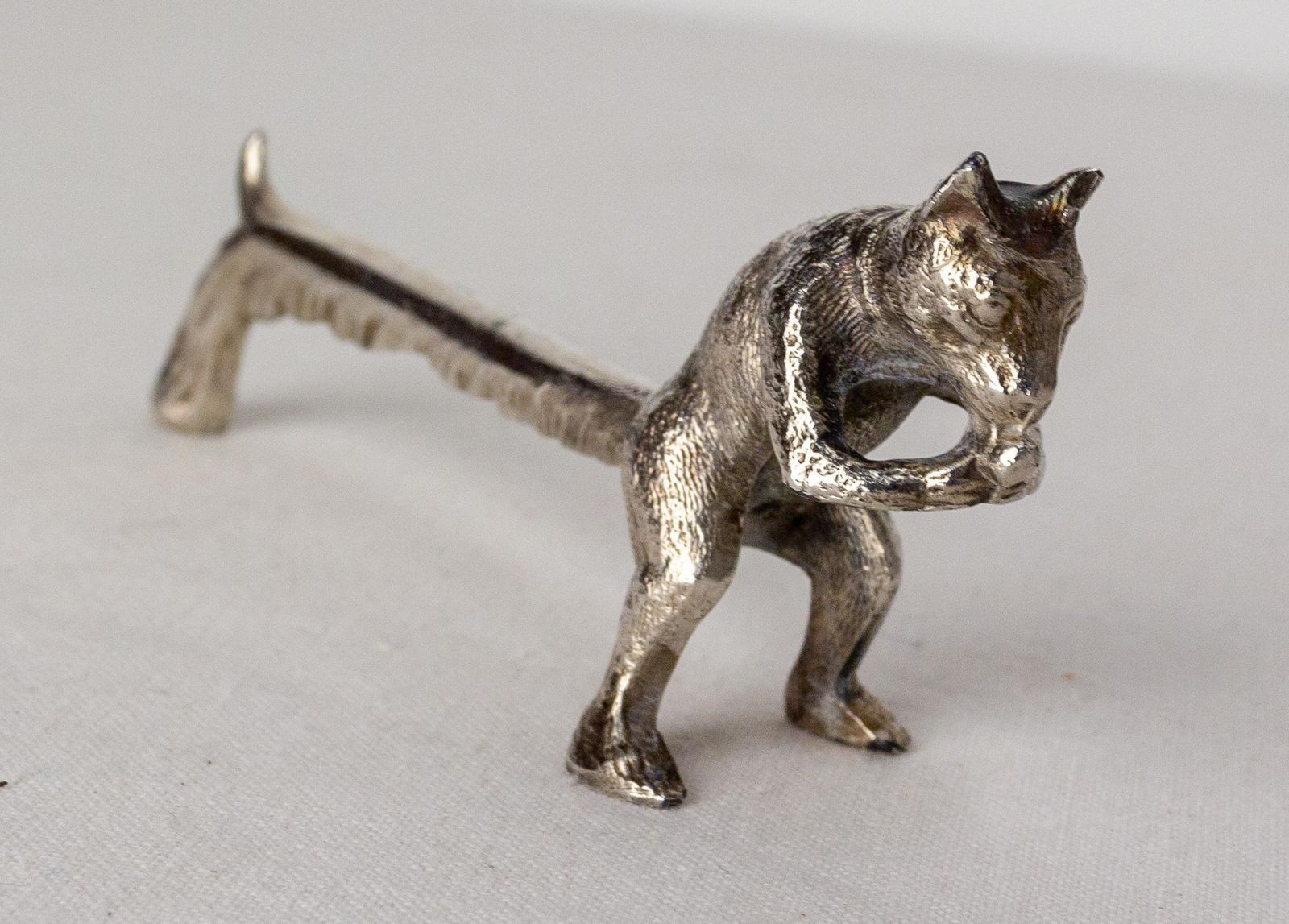 photo furniture Set Of Chrome Six Knife Holder, In The Shape Of Animals, C. 1890