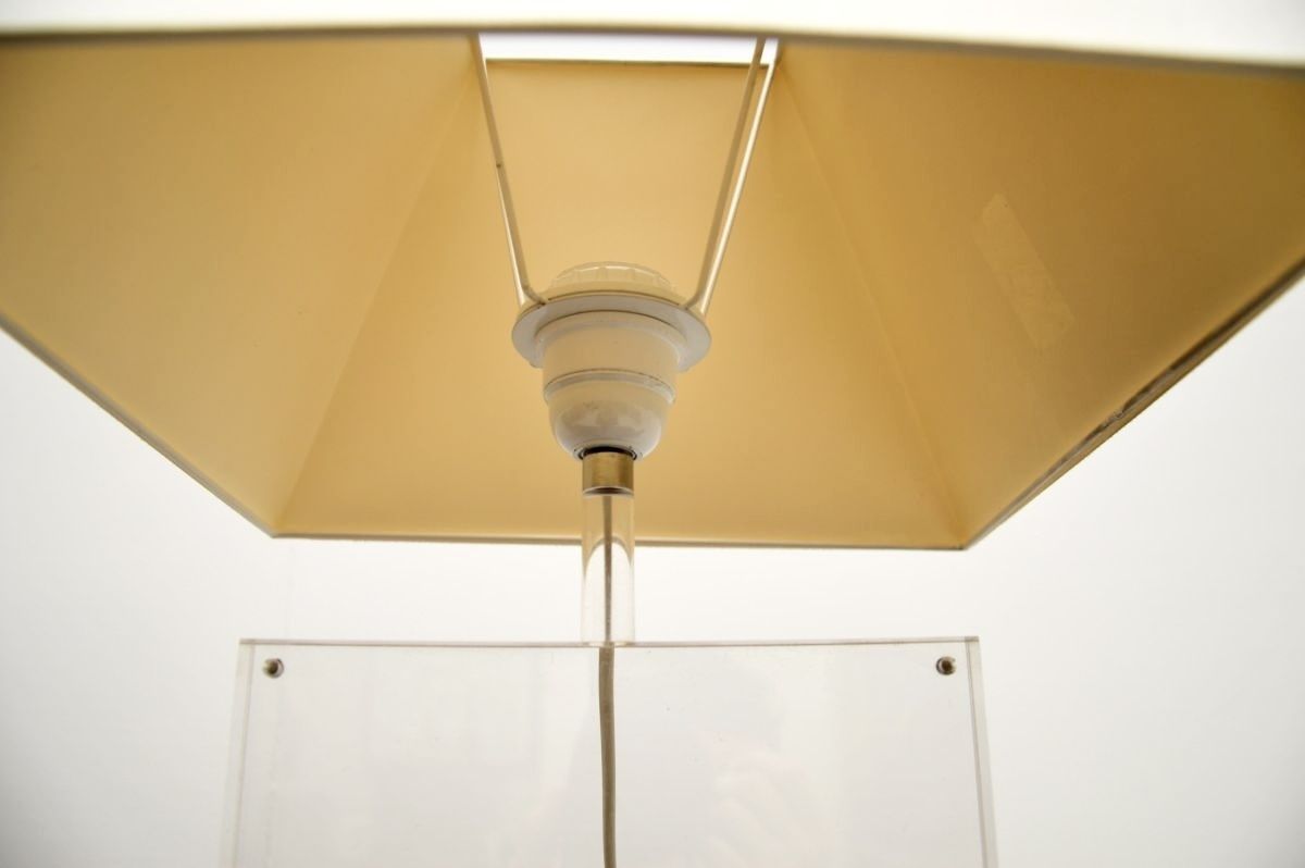 Pair Of Vintage French Acrylic Table Lamps photo vintage