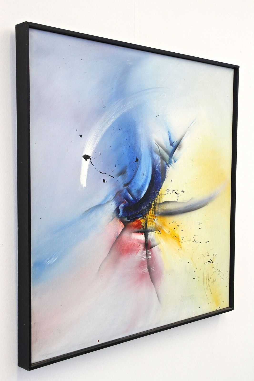 Abstract Painting "Mechansim Of Depth", Acrylic On Canvas By Ms, Austria 2008 photo furniture