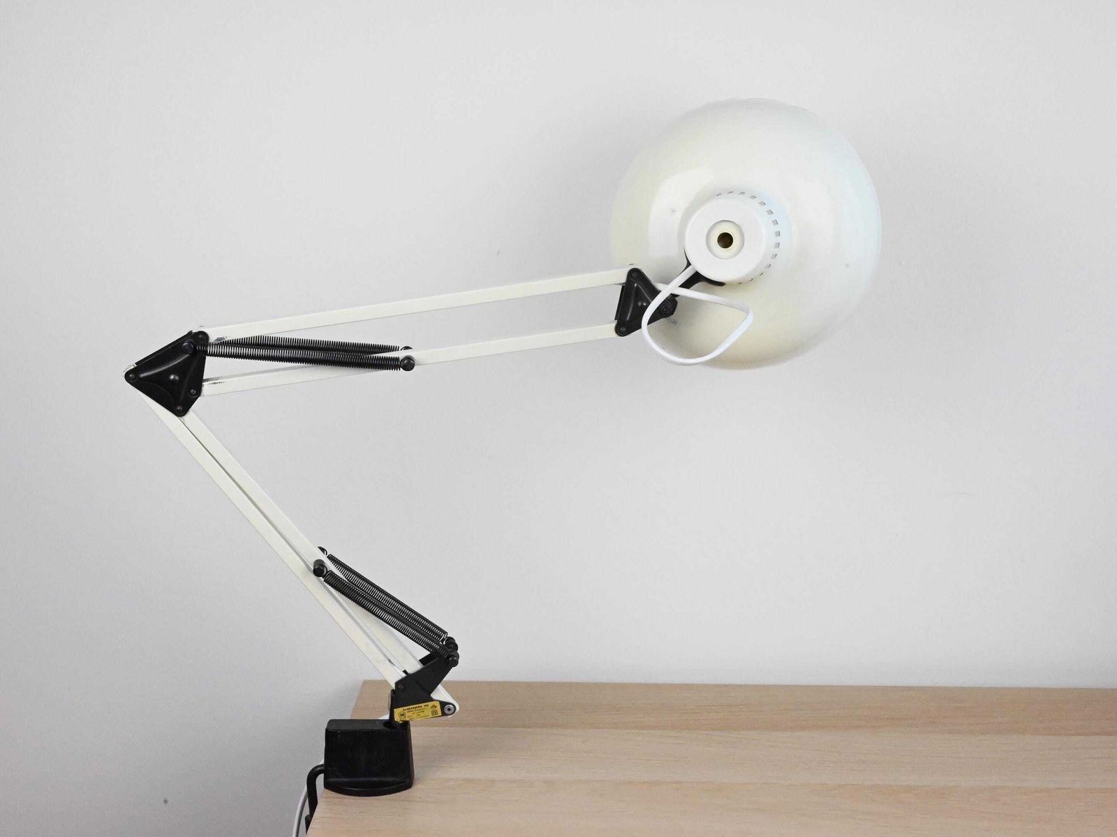 Industrial Desk Lamp, Industrial Lamp, Architect Lamp, Desk Lamp, Mid Century Lamp, White Lamp, Mid Century Lighting, Table Lamp Desk Light photo 138.0