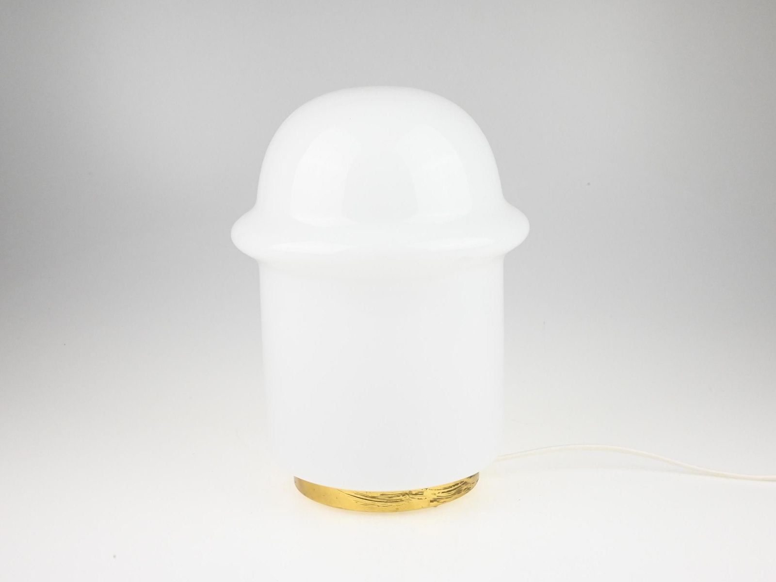 Vintage Glass Lamp, Desk Lamp, Mid Century Lamp, Table Lamp, Bedside Lamp, Mid Century Light, Modern Lamp, Vintage Light, Vintage Lighting photo for sale