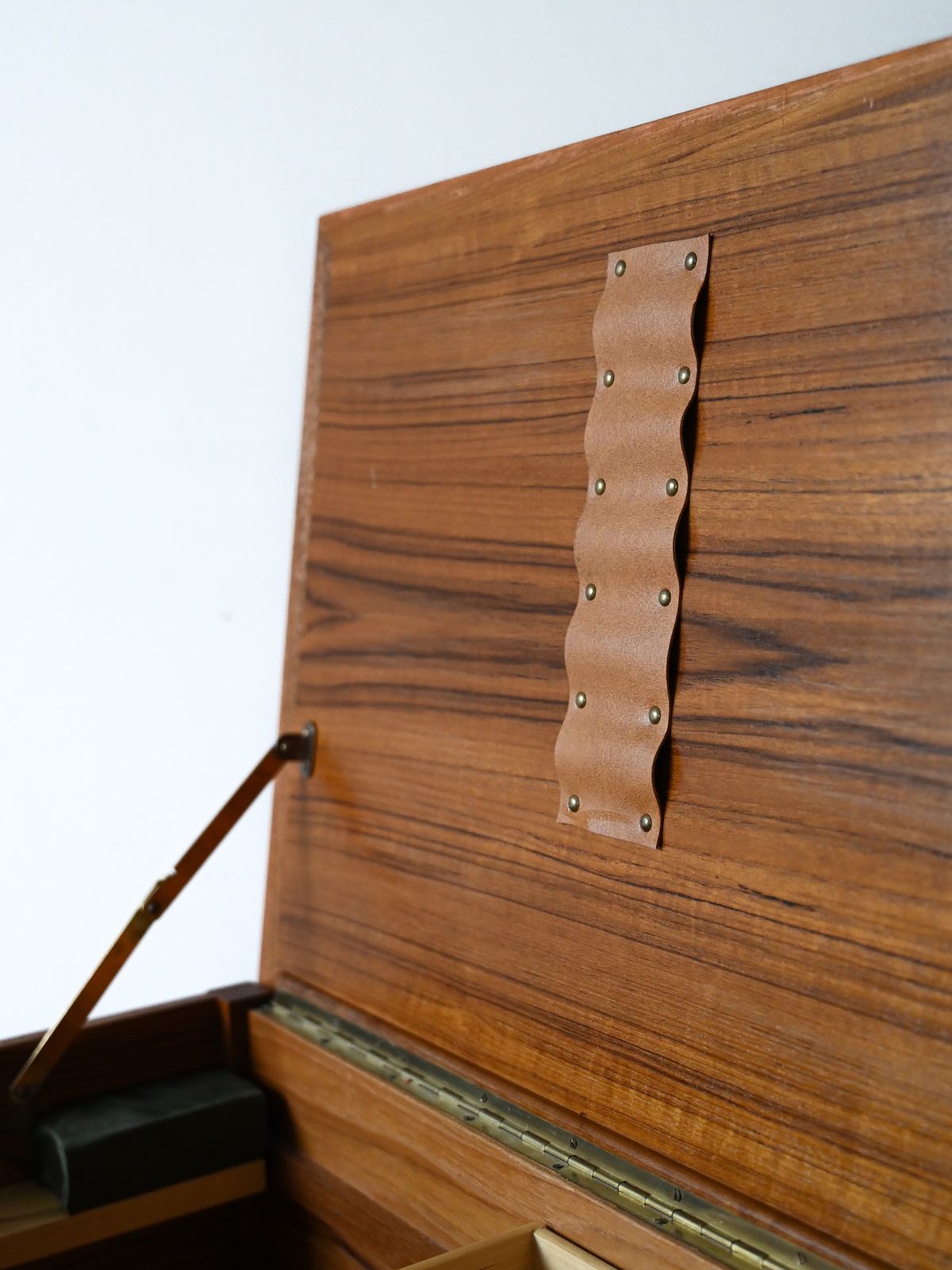 Scandinavian 1950s Teak Cabinet With Compartments photo vintage