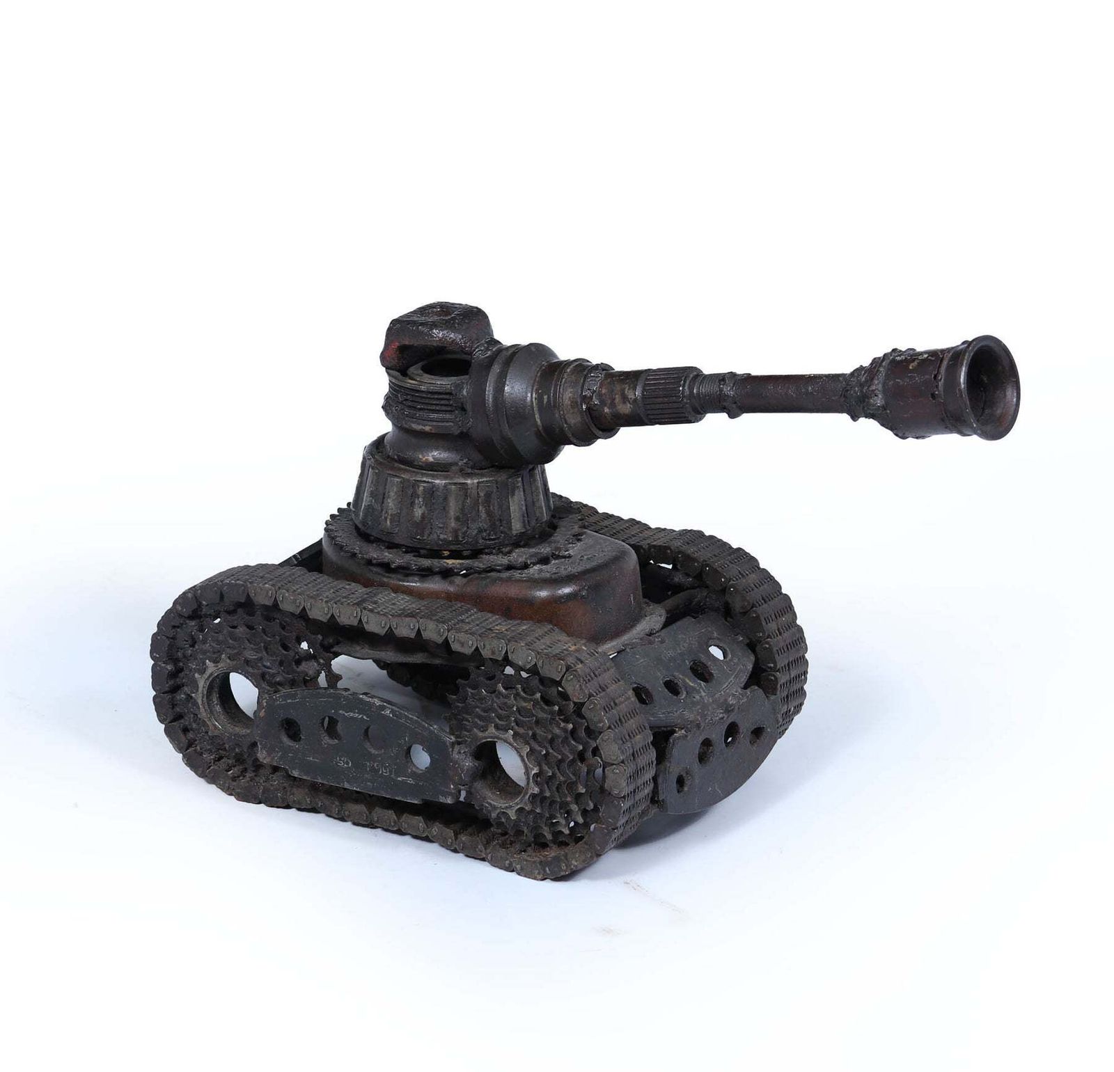 Metal Art Of A Tank C1970, 1970s
