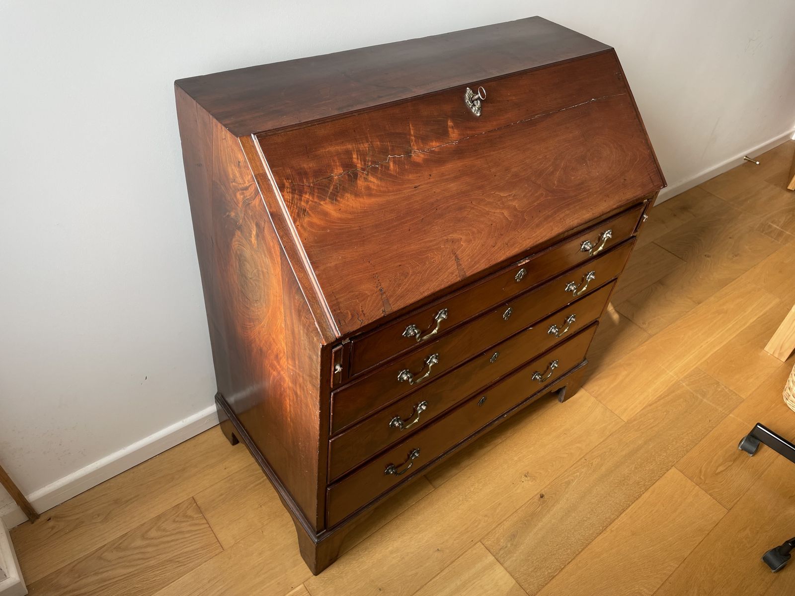 Early 19th Century Mahogany Bureau Writing Desk photo vinterior