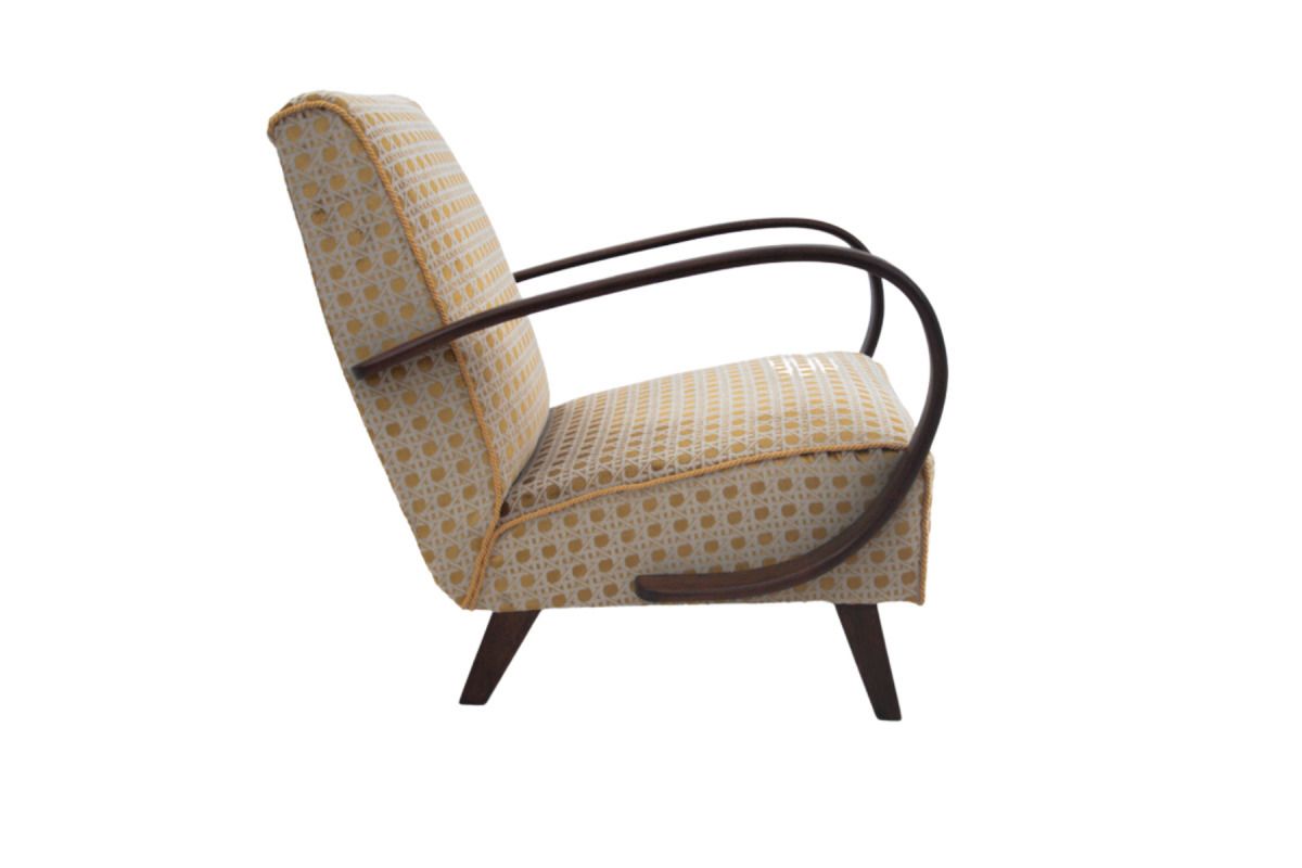Art Deco Armchair, Designed By J. Halabala, 1930s, Czechoslovakia. photo 1300.0