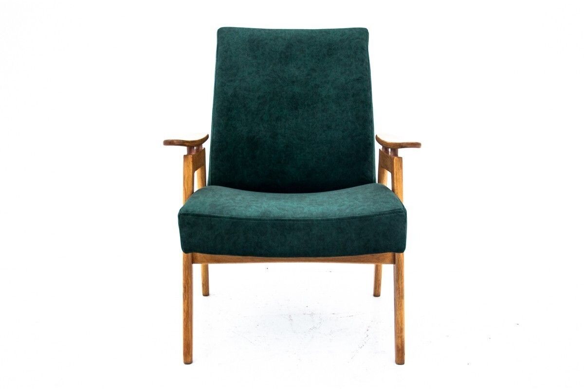 Two Vintage Green Armchairs By Jaroslav šmídek For Jitona, Czechoslovakia, 1960s photo buy