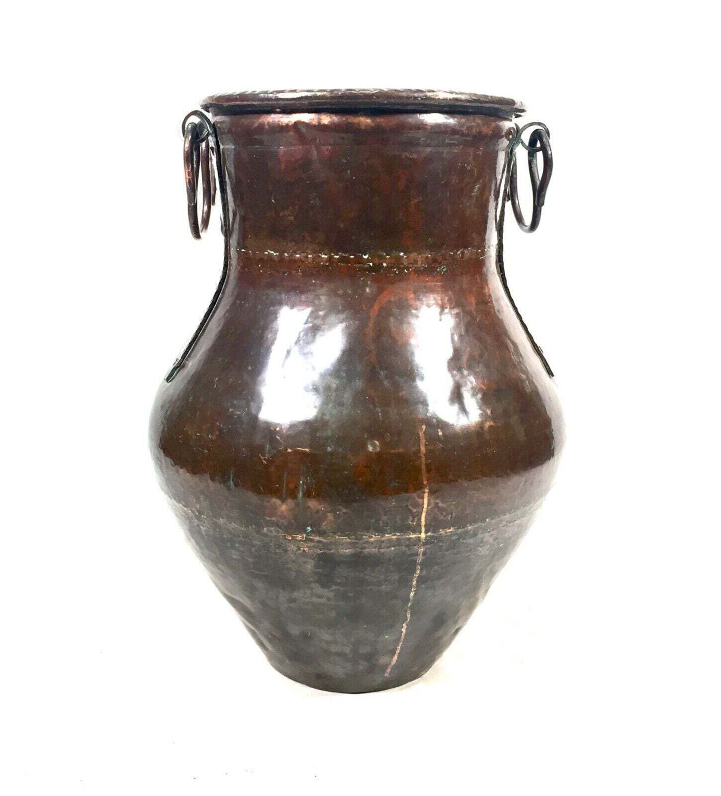 Antique Art Nouveau Very Large Copper Urn / Jug / Vase C.1900 / Arts & Crafts photo for sale