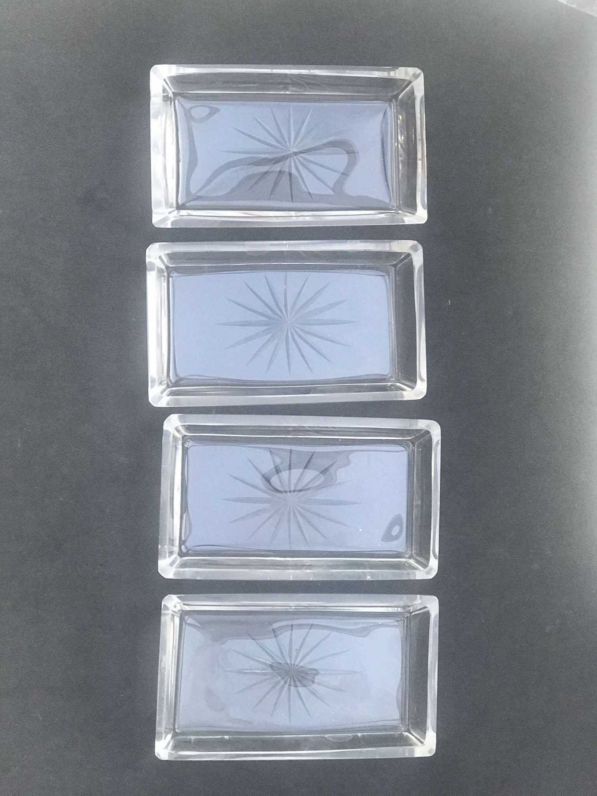 Antique German Serving Tray Appetizers Platter Silver Plated 1870s With Original Crystal Insert Snack Tray Dish Tapas Dips Party Plate photo vinterior