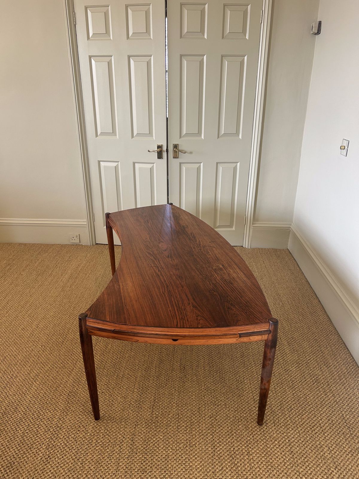 Vintage Johannes Andersen Rosewood Desk With Slide Out Extension photo vinterior