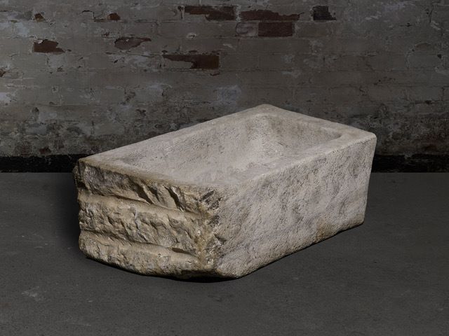 Rustic French Marble Sink, 1800s photo for sale