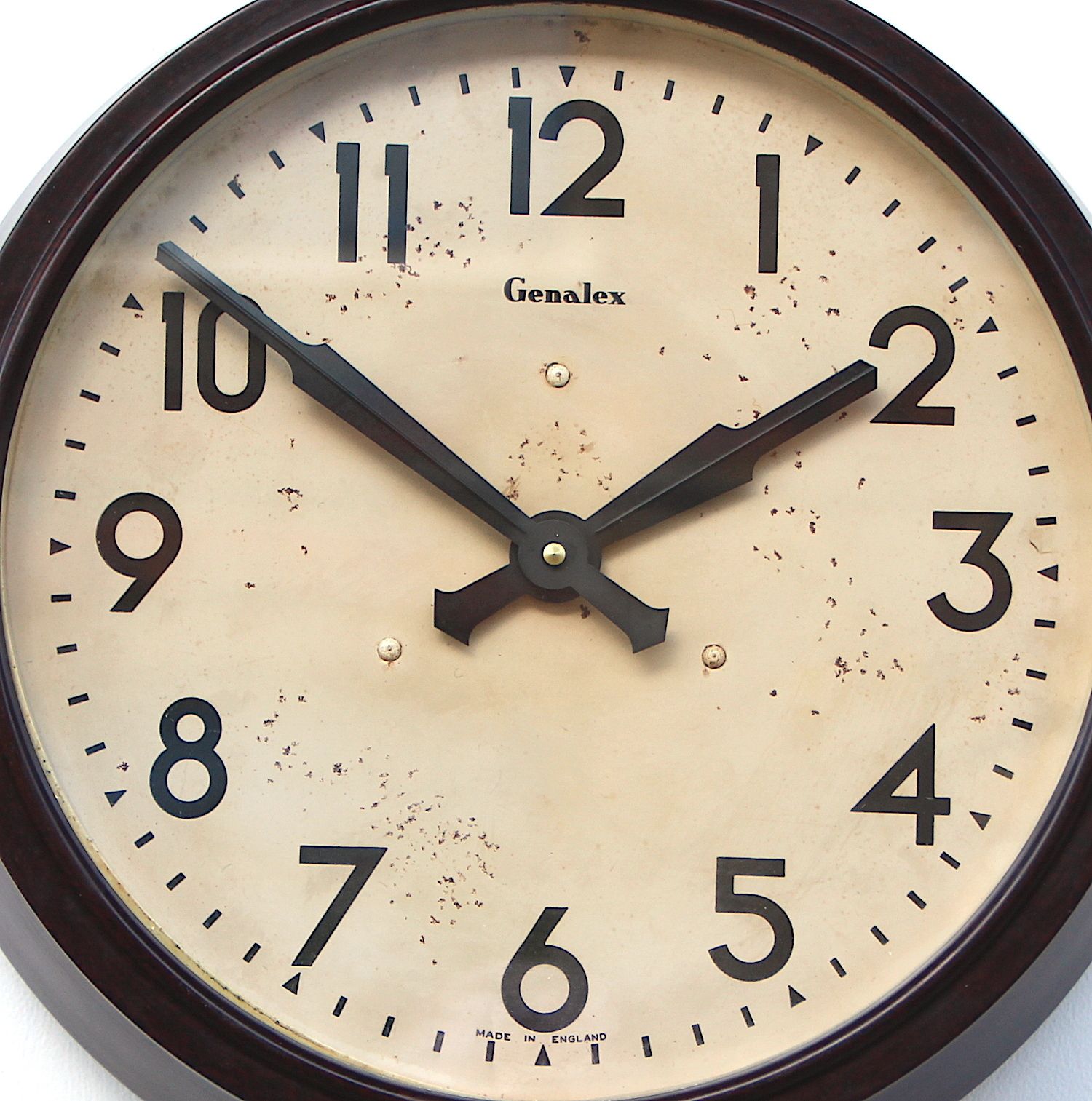 1950s British Bakelite Vintage School / Commercial Wall Clock. Fully Guaranteed photo Home Decor