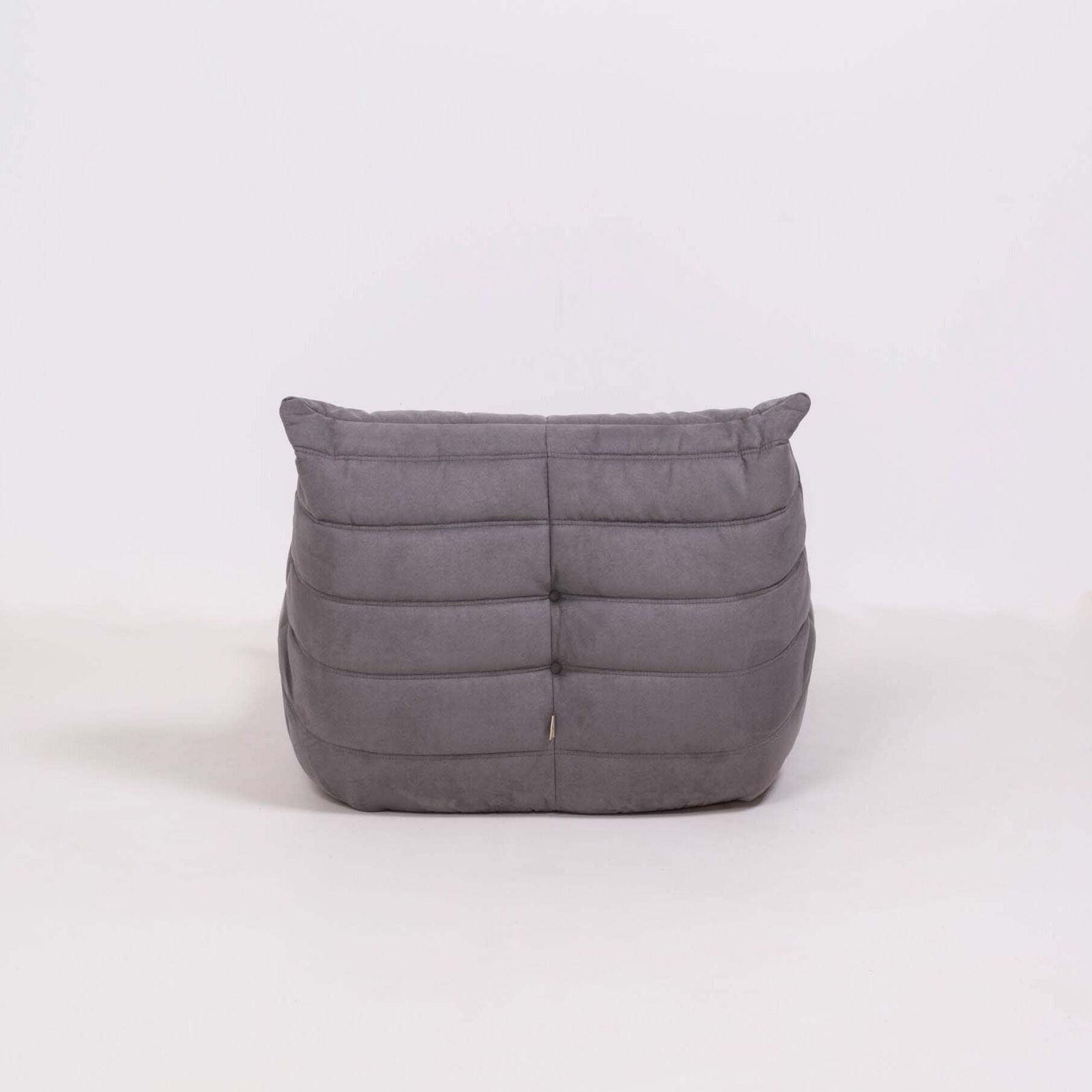 Ligne Roset By Michel Ducaroy Togo Grey Modular Sofa And Footstool, Set Of Five photo vintage