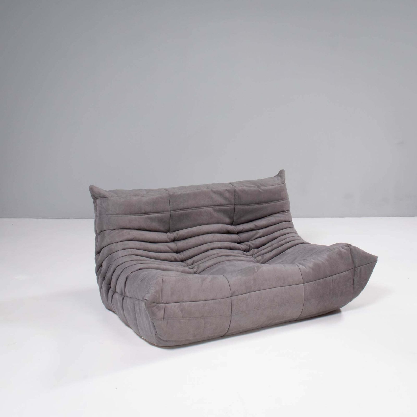 Ligne Roset By Michel Ducaroy Togo Grey Modular Sofa And Footstool, Set Of Three photo for sale