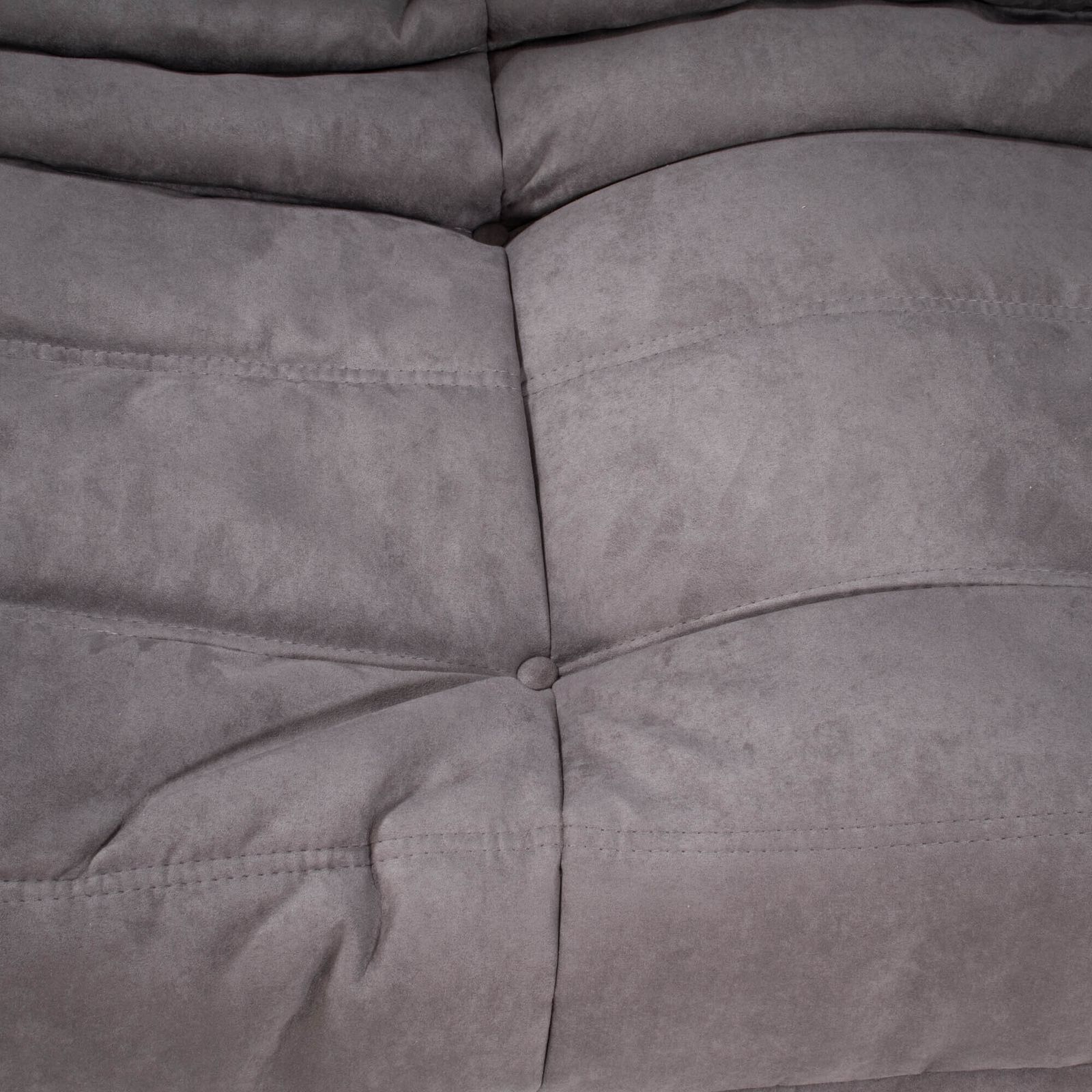 7750.0 Ligne Roset By Michel Ducaroy Togo Grey Modular Sofa And Footstool, Set Of Three photo