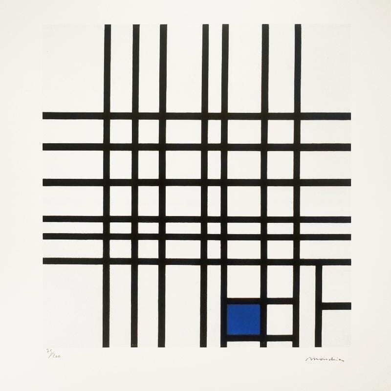 1970s Piet Mondrian Limited Series Lithograph Numbered In Pencil. photo furniture