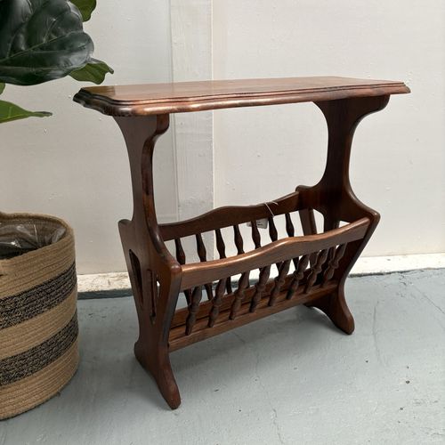 Ercol Chaucer Magazine Rack Side Table Golden Dawn Model 974 photo furniture