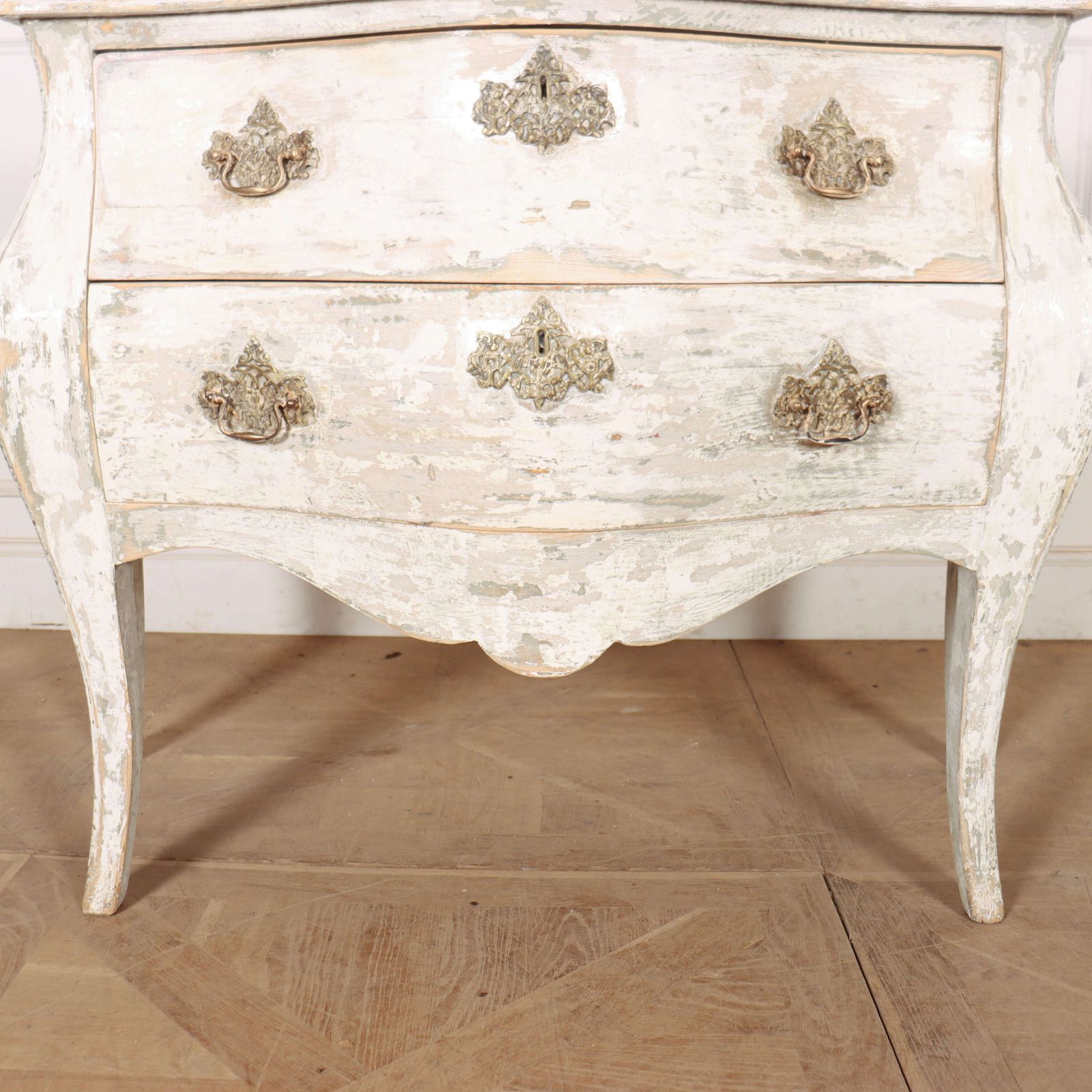 French Painted Two Drawer Commode photo Furniture