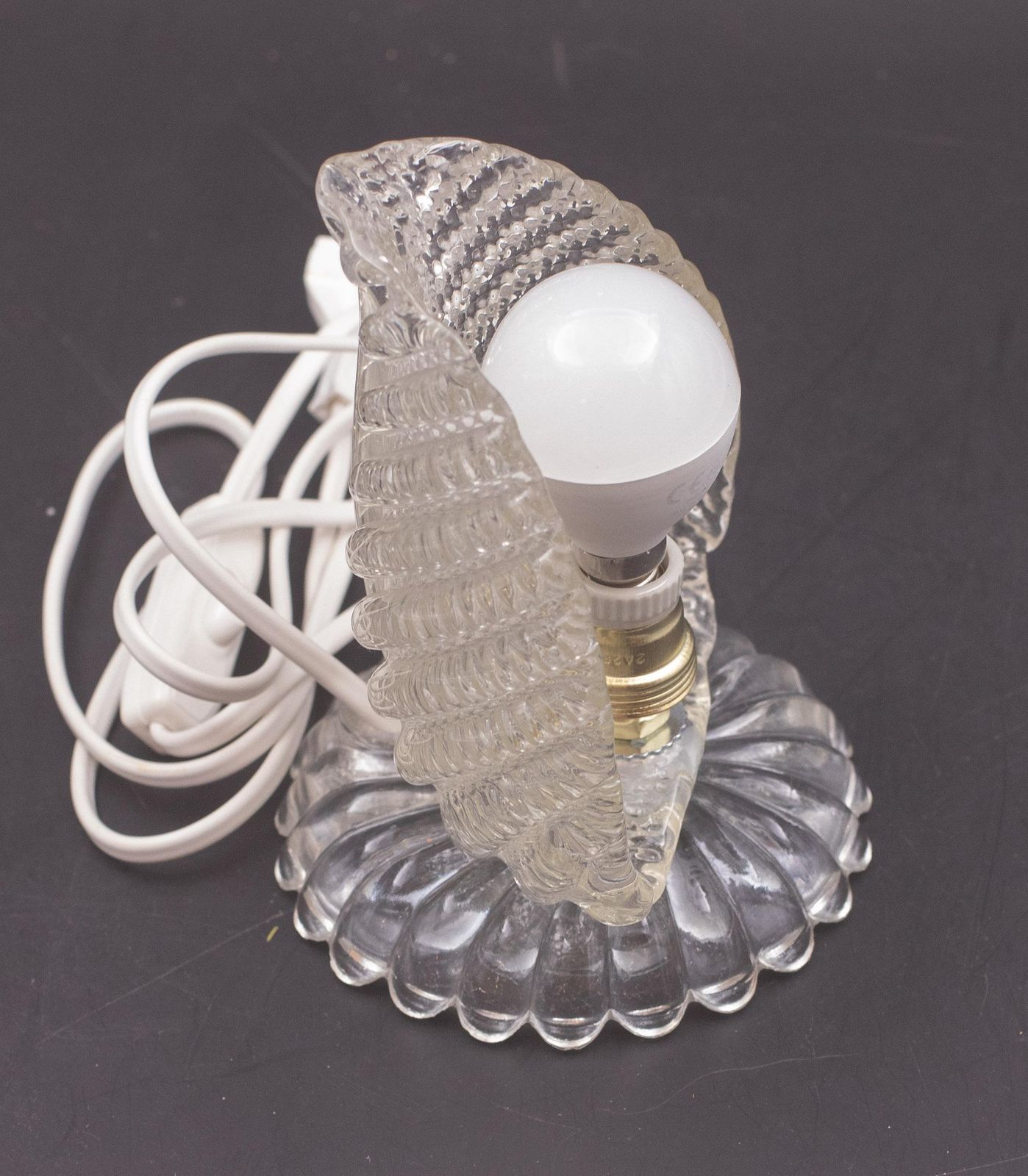 Art Decò Murano Glass Table Lamp Leave By Barovier E Toso, 1950 photo Lighting