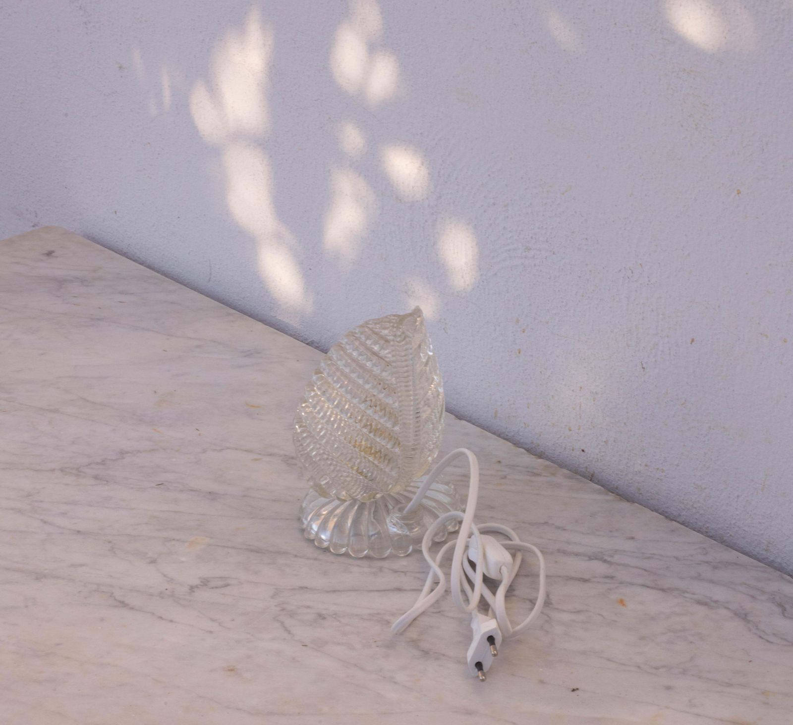 Art Decò Murano Glass Table Lamp Leave By Barovier E Toso, 1950 photo 847.0