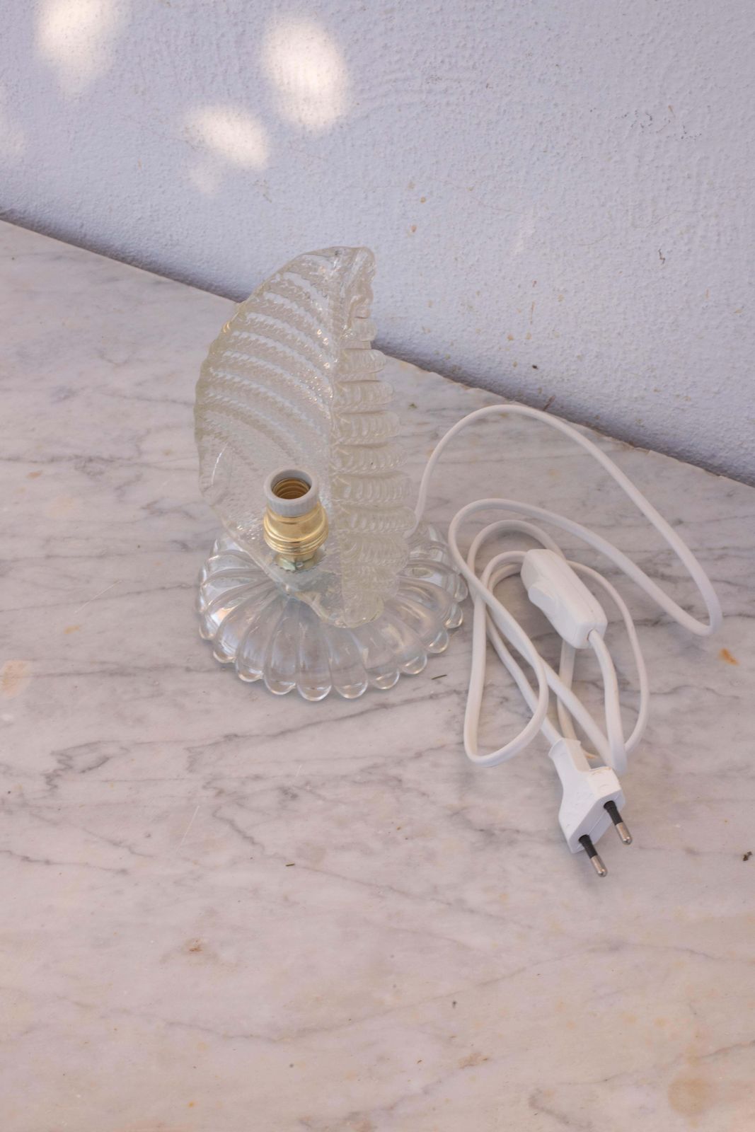 Art Decò Murano Glass Table Lamp Leave By Barovier E Toso, 1950 photo buy