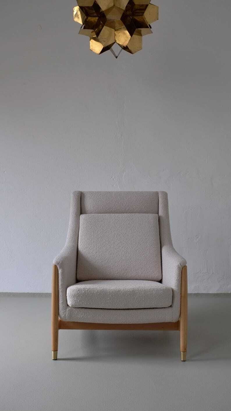 Folke Ohlsson Lounge Chair For Duxello | Sweden | 1950s photo vinterior