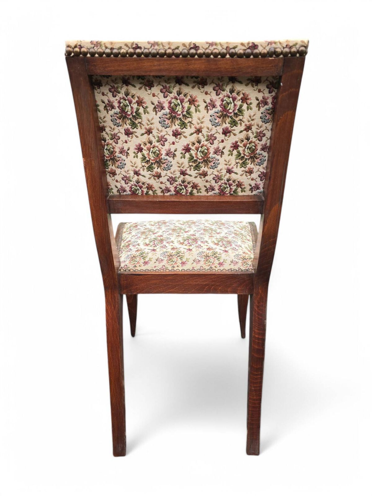Pair Of Empire Style Chairs With Floral Fabric photo 119.0