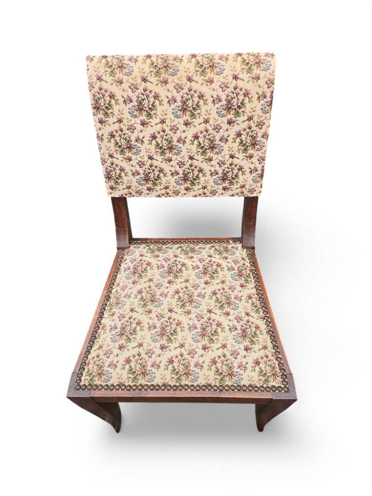 Pair Of Empire Style Chairs With Floral Fabric photo buy