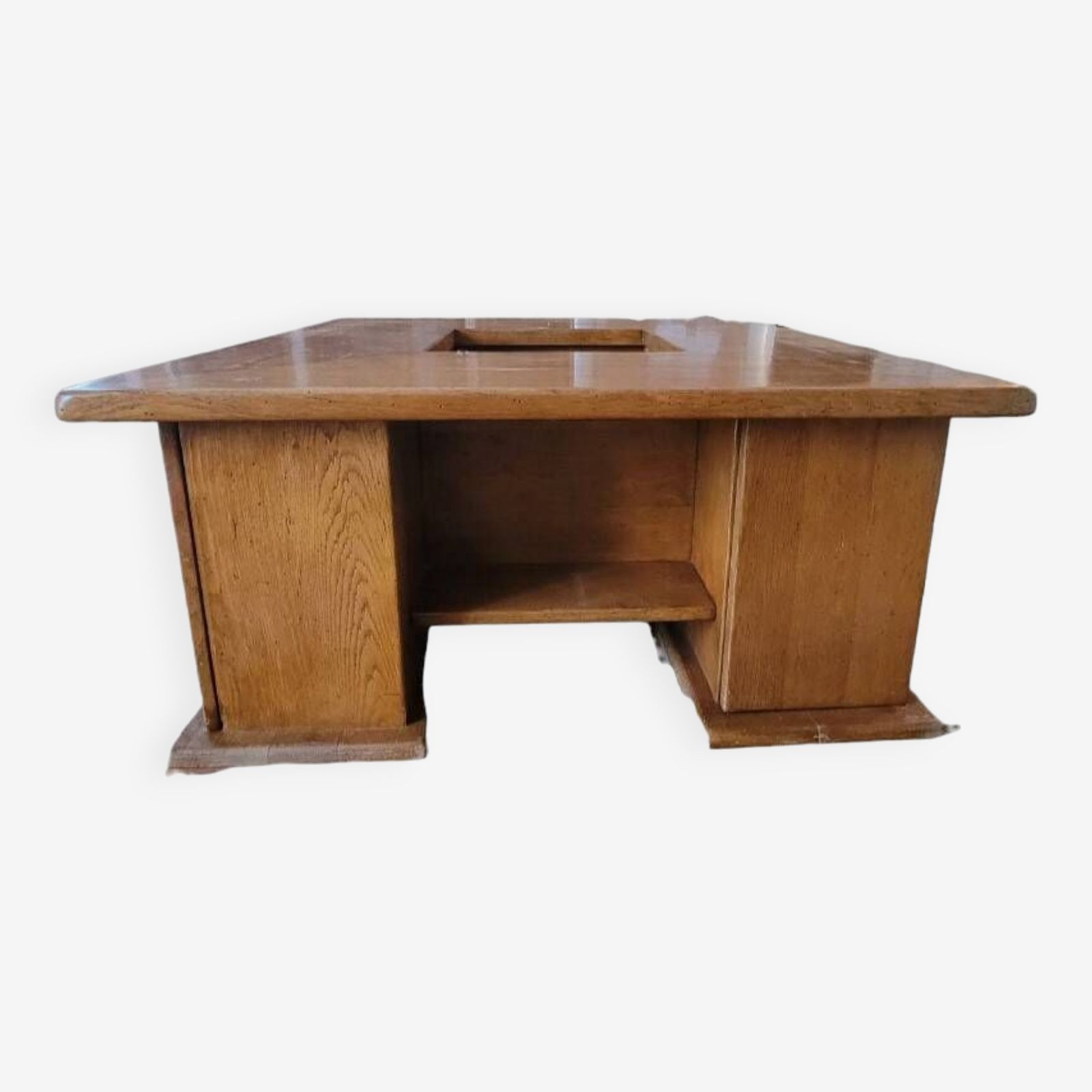 Square Oak Coffee Table