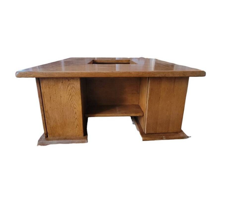 Furniture Square Oak Coffee Table photo
