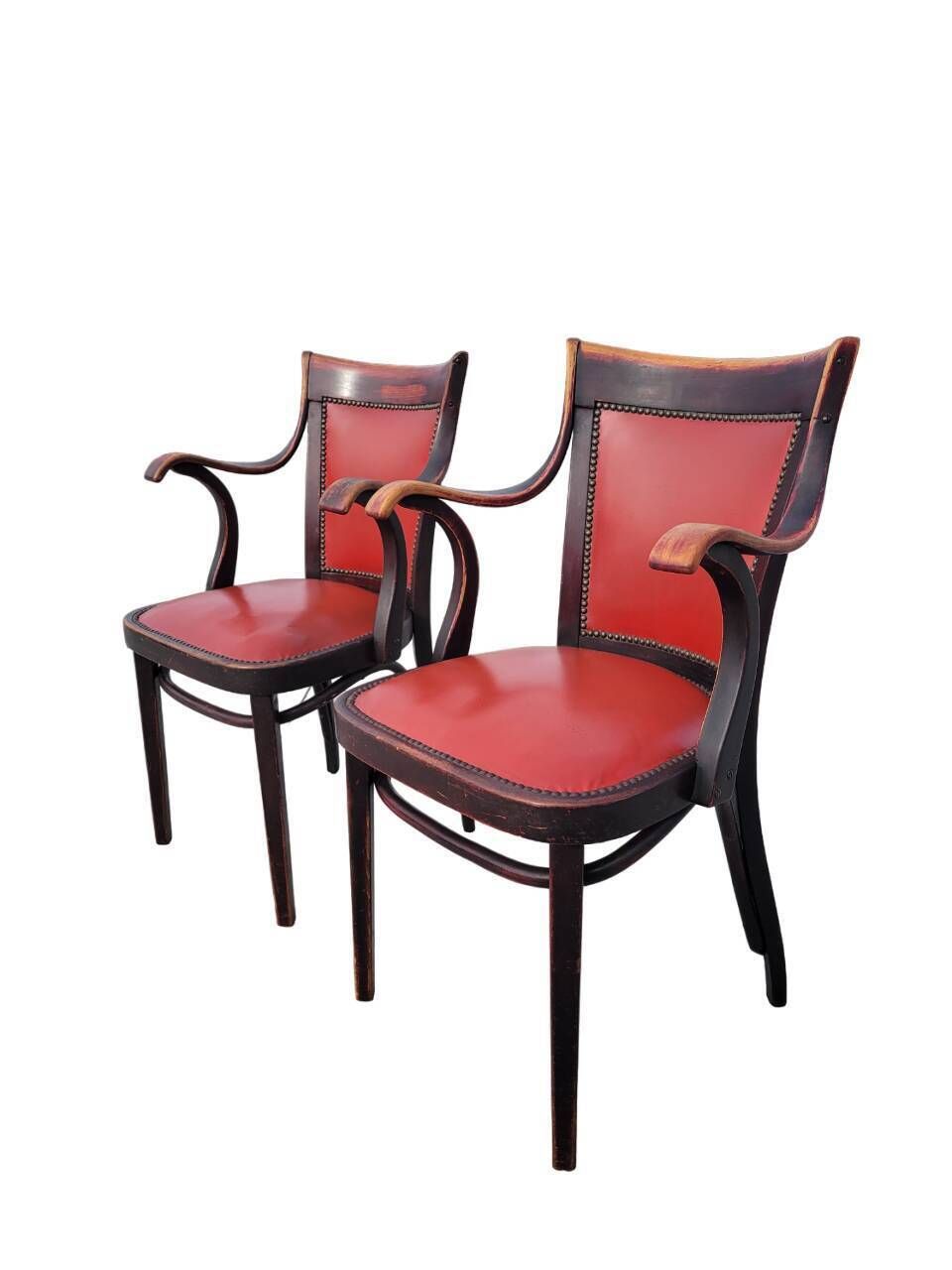 Set Of Two Original Thonet Armchairs By Adolf Loos photo for sale
