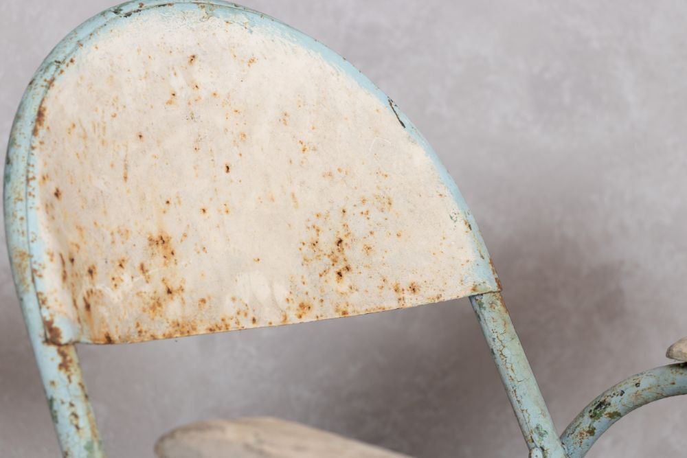 Set Of 6 Vintage French Folding Chairs photo for sale