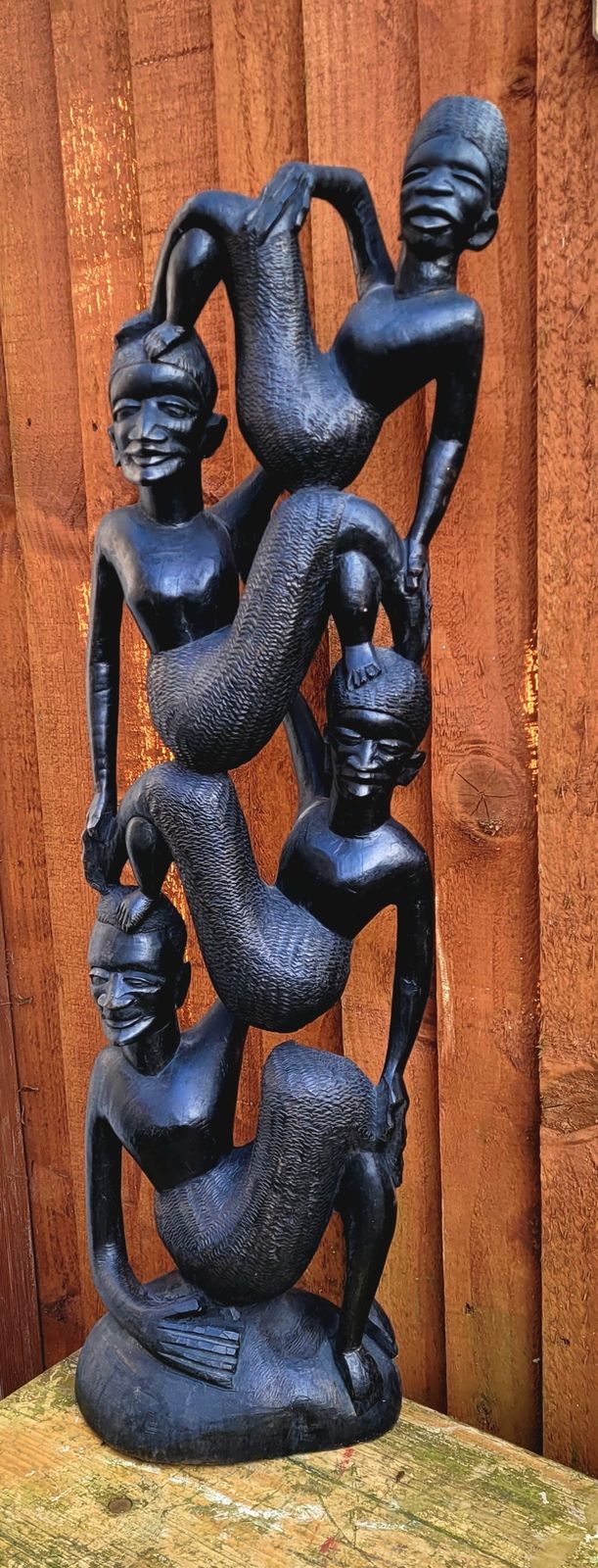 Makonde Hand Carved  Tree Of Life Scilpture Tanzania Africa