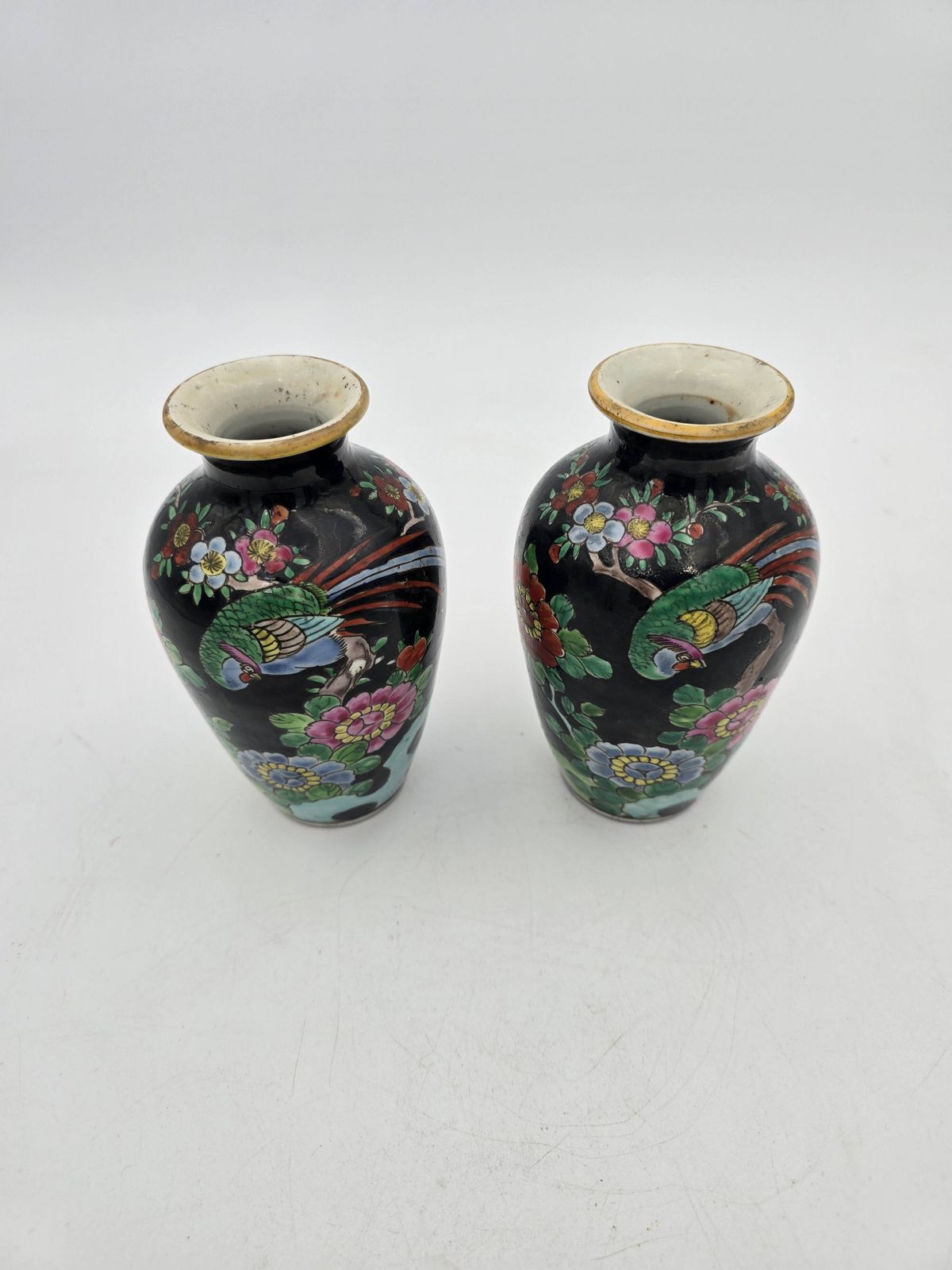 Pair Of Japanese Porcelain Vases Circa 1920 photo for sale