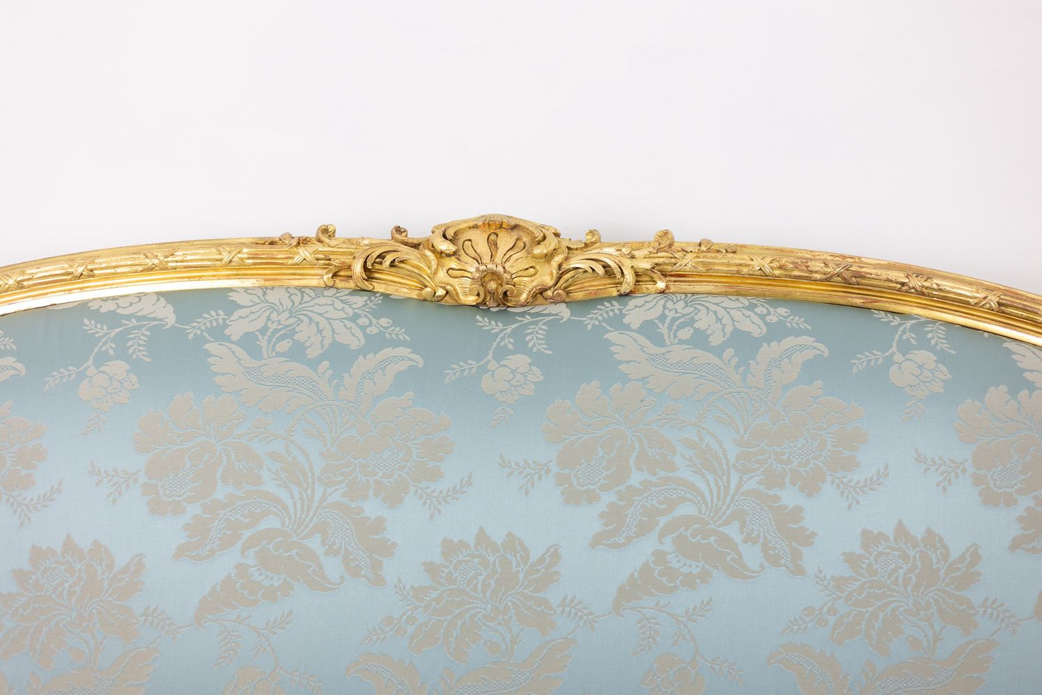 photo for sale Louis XV Style Living Room With Gilded Wood Frame. Circa 1880.
