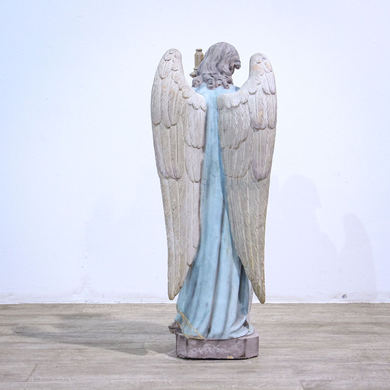 19th Century Terracotta Church Angel Figure photo 845.0