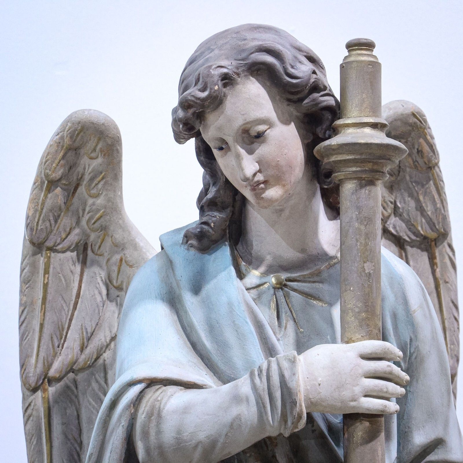 photo furniture 19th Century Terracotta Church Angel Figure