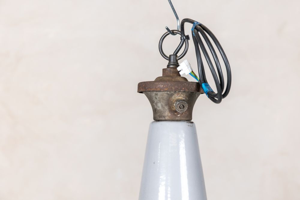 Industrial Grey Restaurant Lights photo for sale