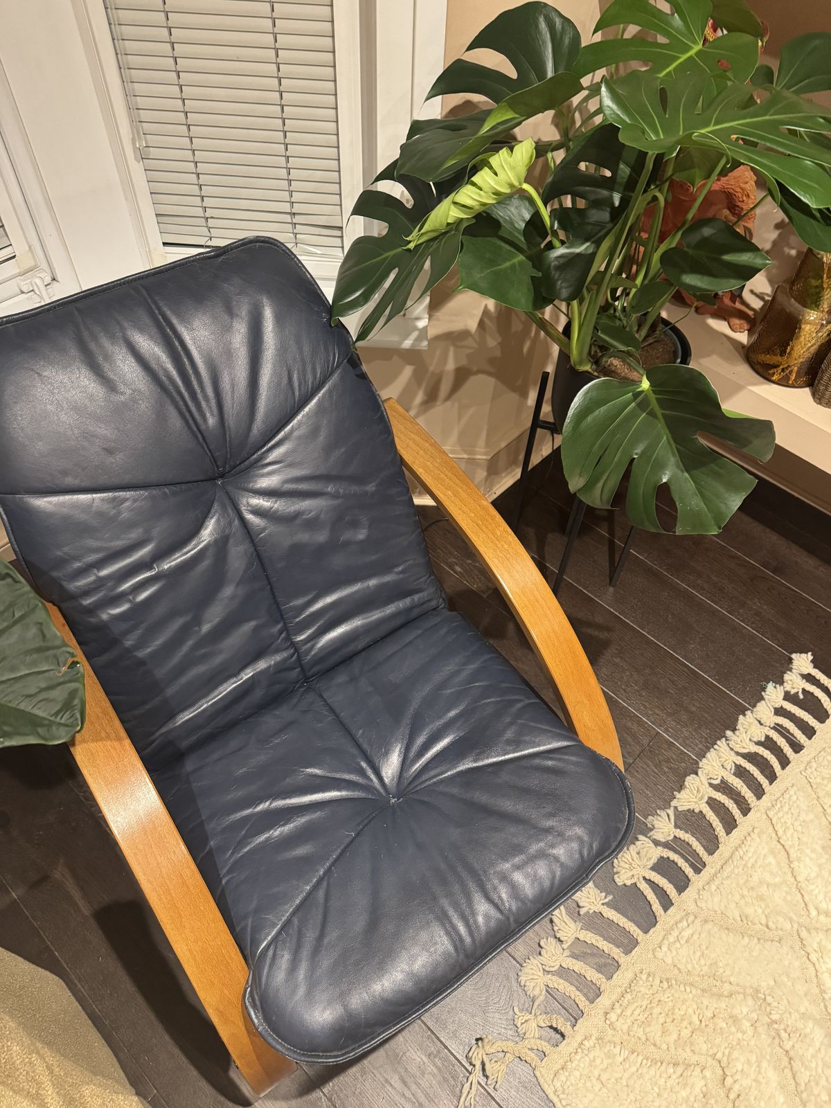 2 X Danish Mid Century Design Bentwood And Leather Cantilever Armchairs photo for sale