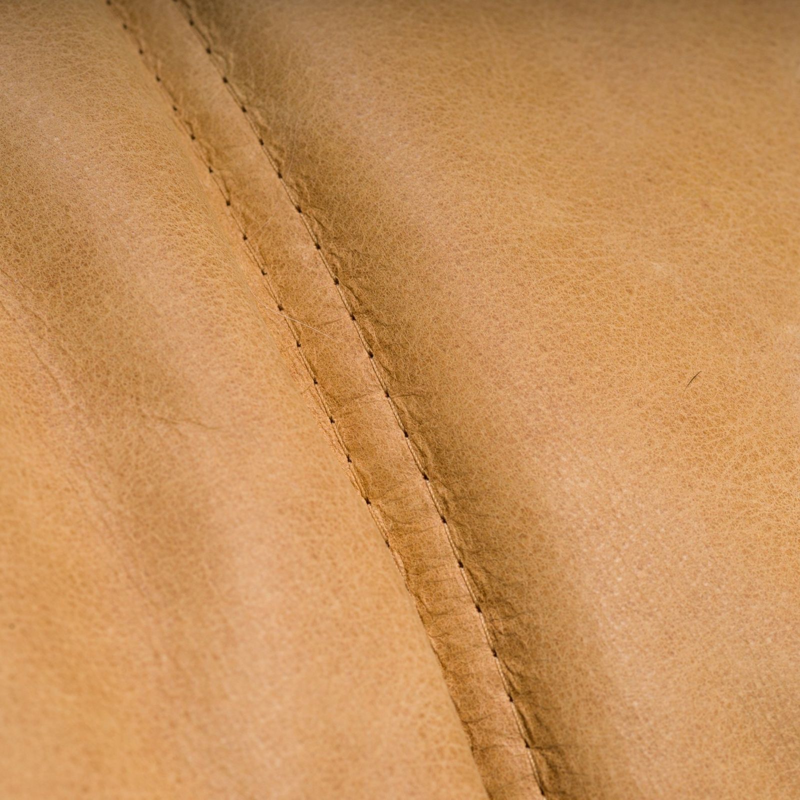 photo buy Ligne Roset By Michel Ducaroy Camel Brown Leather Togo, Set Of Three