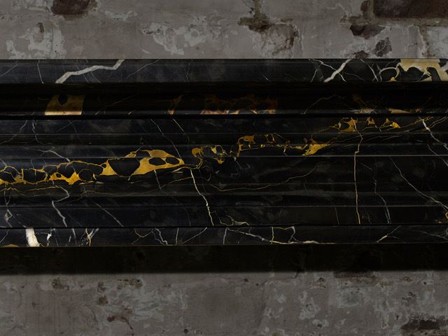 Georgian Portoro Nero Marble Fireplace photo furniture
