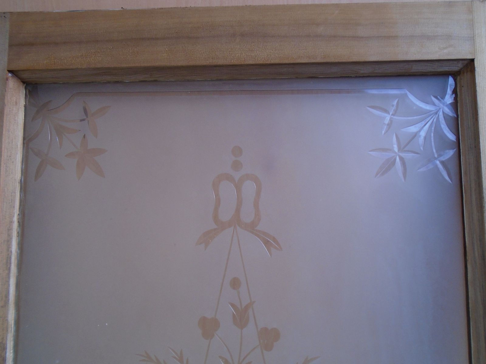An Original Victorian Pine Etched Bathroom / Ensuite / Utility Door To Wax/Paint photo furniture