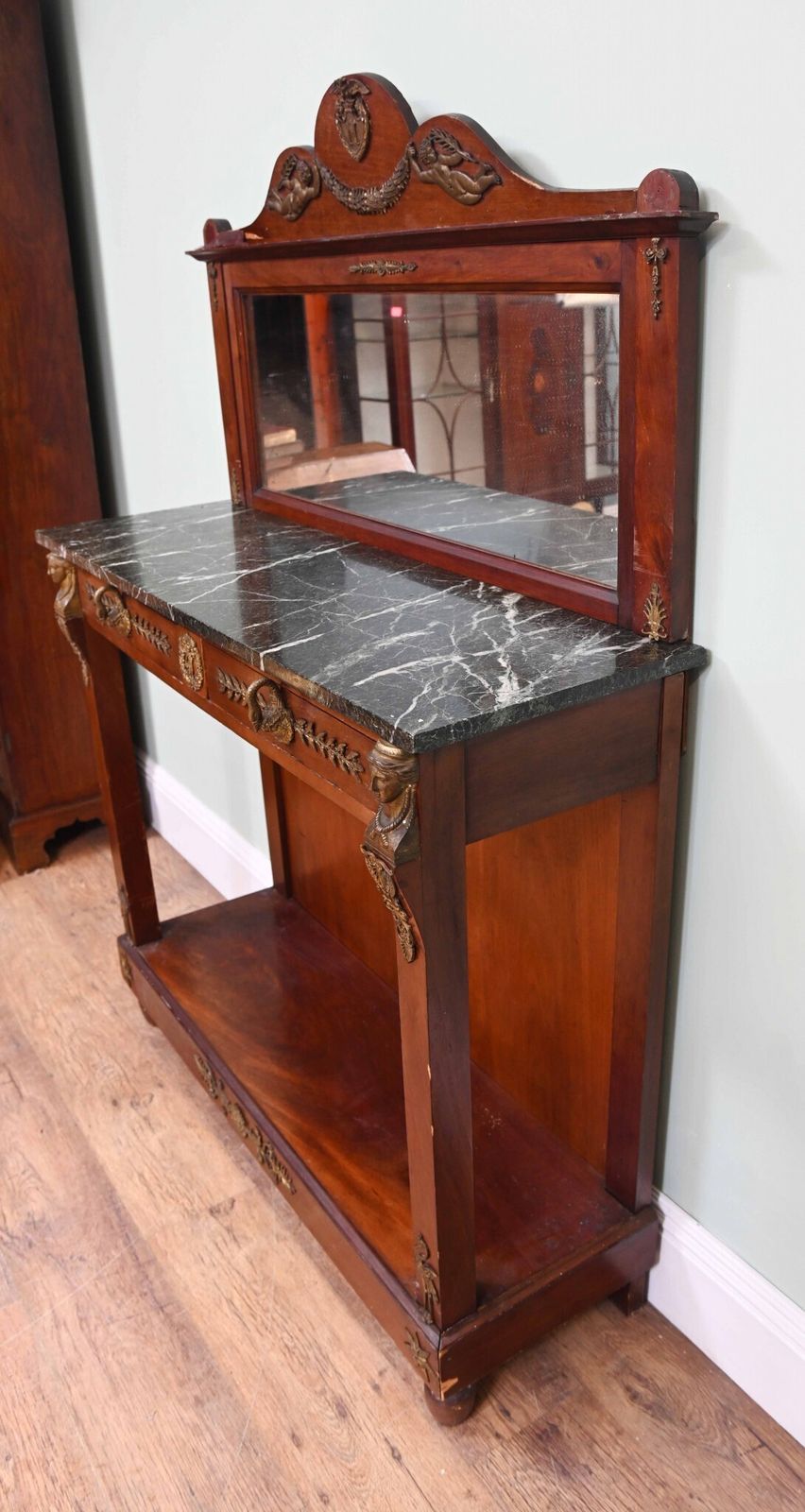 photo for sale French Empire Chiffonier Cabinet Mahogany Napoleon III 1890