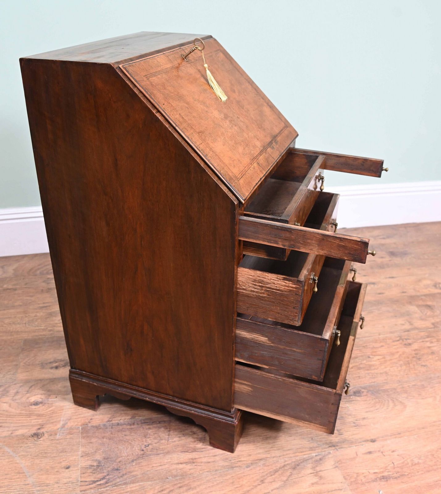 photo for sale Victorian Bureau Desk Walnut Antique Writing Table 1890