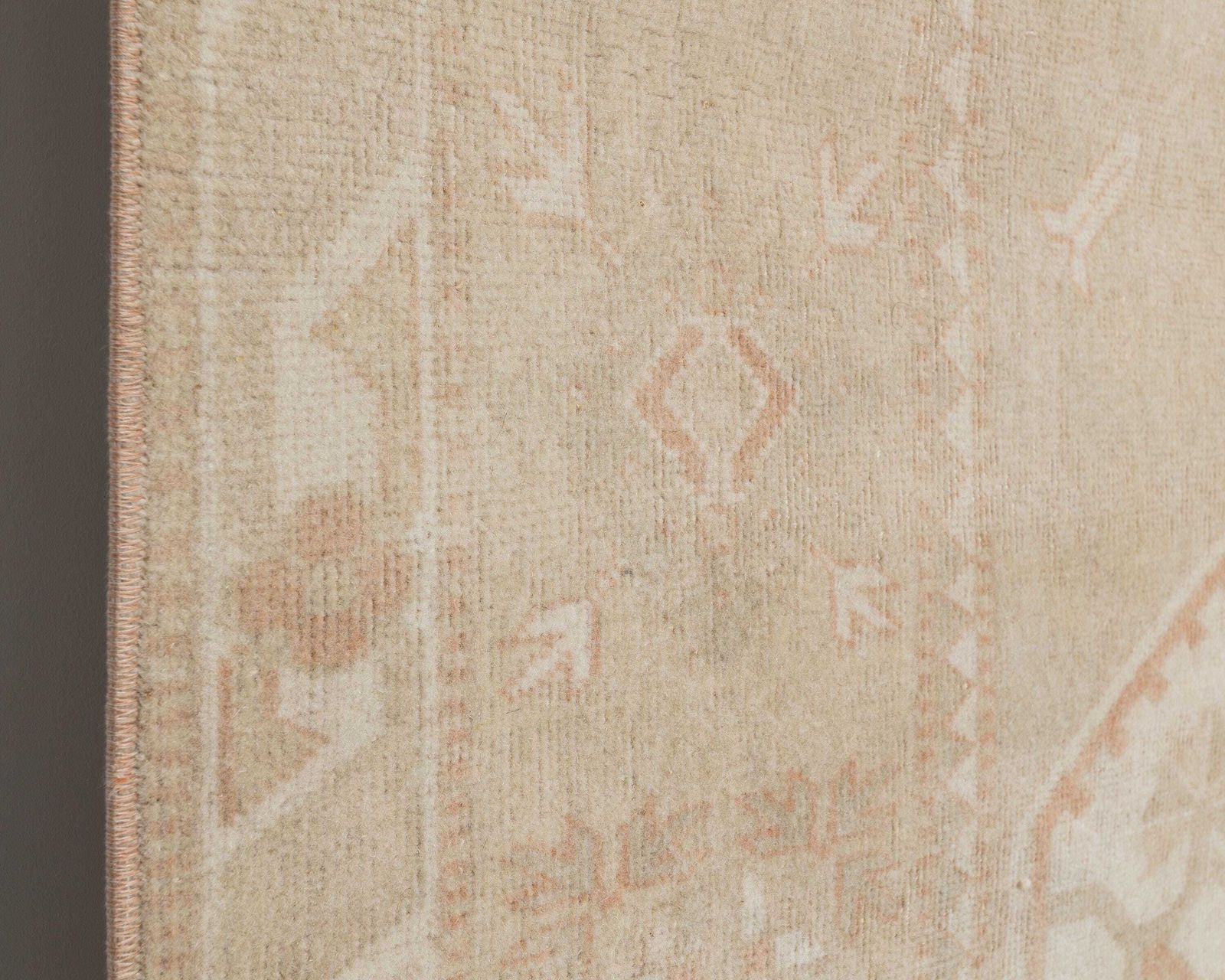 10 X 7 Oushak Rug, Unique Turkish Rug, Antique Rug, Vintage Rug, Large Rug, Living Room Rug, Handmade Rug, Area Rug, Faded Orange Rug, A4850 photo furniture