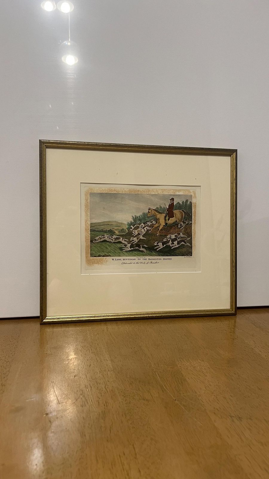 photo for sale 1836 Antique Lithograph By R. B. Davis – W. Long, Huntsman To The Badminton Hounds