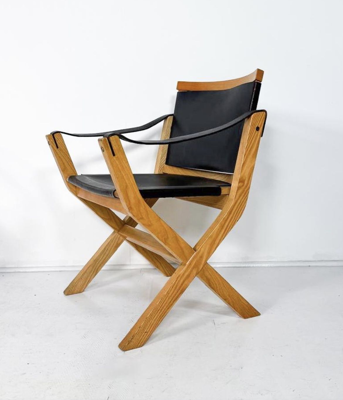 Mid Century Set Of 8 Kiu Armchairs By Luxoritalia, Ash Wood And Leather photo furniture